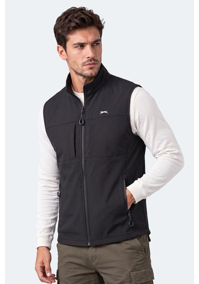 Slazenger Corven Erkek Softshell Siyah Yelek