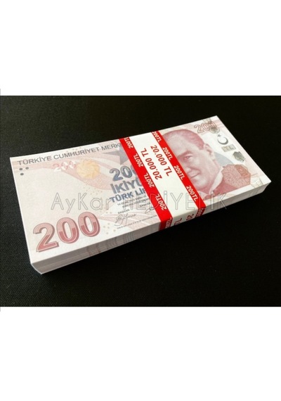 300 Adet Geçersiz 200 Tl Dizi Film Düğün Çekimleri için Paralar