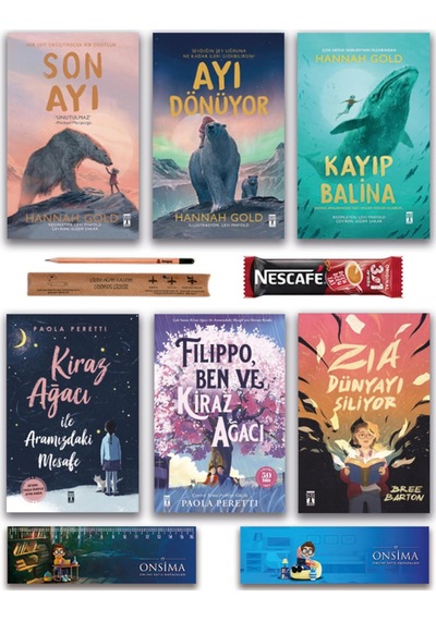 Genç Timaş Zia Dünyayı Siliyor - Filippo Ben Ve Kiraz Ağacı - Son Ayı - Ayı Dönüyor - Kayıp Balina Set 6 Kitap