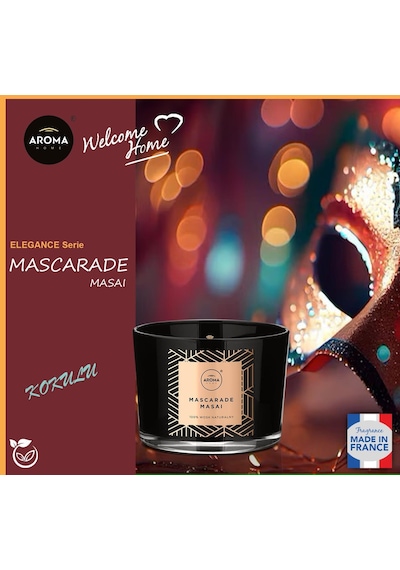 Aroma Home Elegance Kokulu Mum Mascarade Masai 115 G