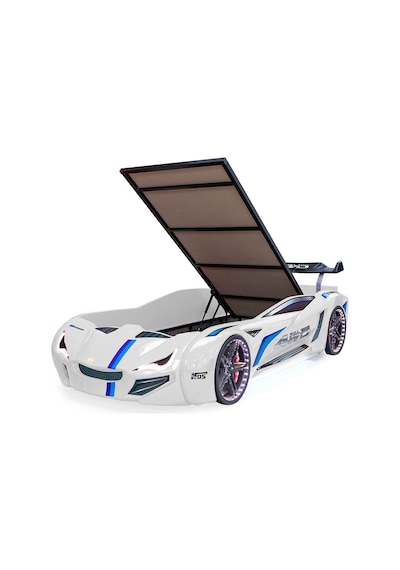Setaymobilya Arabalı Yatak, Beyaz Mercedes Full Ledli Bazalı Arabalı Yatak Setaymobilya Arabalı Yatak, Beyaz Mercedes Full Ledli Bazalı Arabalı Yatak