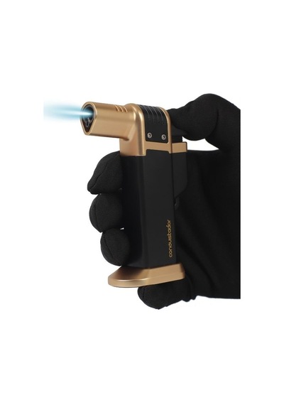 Conquistador 1li Torch Mat Siyah Metal Puro Çakmağı 8007ct