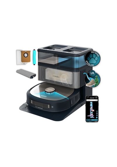 Cecotec Conga Z100 20000 PA Robot Süpürge Siyah