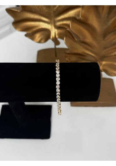 14k Altın Kaplama Gold Detaylı Xupıng Su Yolu Bileklik Altın