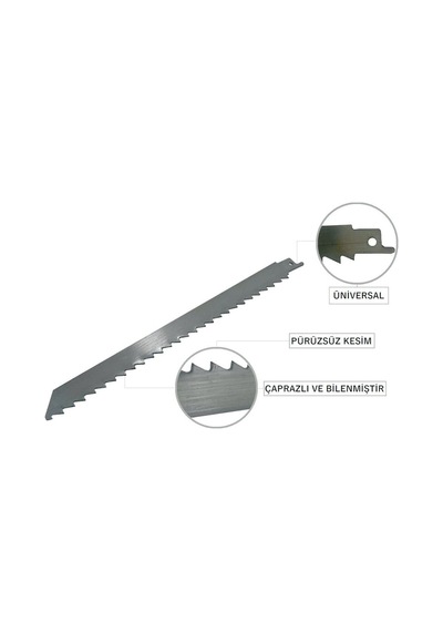 Woodflex Paslanmaz Ahşap-Kemik Kesim Tilki Kuyruğu Bıçağı- 1 Adet