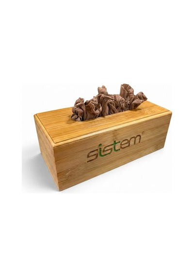 Sistem Tek Kulanımlık Ahşap Deneme Çorabı Kutusu-naturel