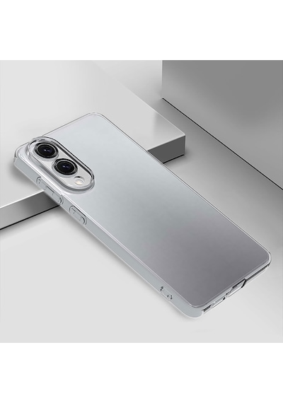 Samsung Galaxy Uyumlu S25 Edge Kılıf Zore Süper Silikon Kapak Seffaf