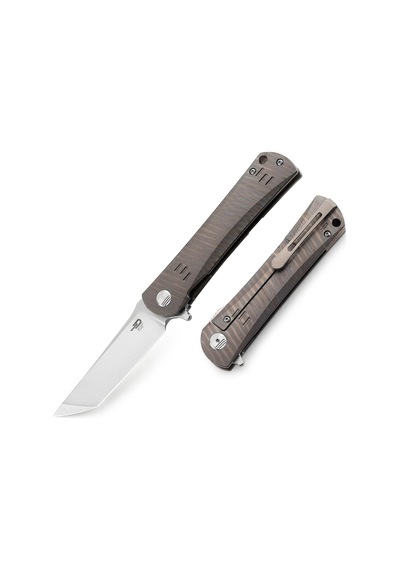 Bestech Kendo Titanyum Sap S35vn Çelik Çakı Bt1903f Kahverengi - Yeşil