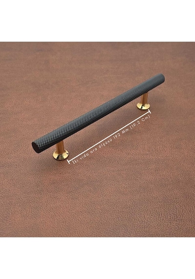 Doruk Siyah Gold Tv Ünitesi Vestiyer Yatak Odası Mutfak Dolap Çekmece Kulpu 192 Mm 19,2 Cm 1 Adet