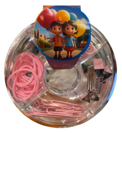 Ataş Seti Yuvarlak Lastikli Pembe