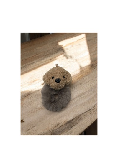 Köpekli Peluş Lastik Simit Toka Vizon - 673856368 Vizon
