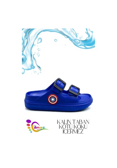 Sermoda Çift Toka Hafif Eva Yazlık Plaj Çocuk Terliği Havuz Terliği Lavabo Terliği K Saks Mavi Sermoda Çift Toka Hafif Eva Yazlık Plaj Çocuk Terliği Havuz Terliği Lavabo Terliği K Saks Mavi