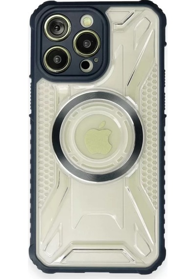 Newface Apple İphone 12 Pro Max Kılıf Prag Magneticsafe Kapak - Lacivert