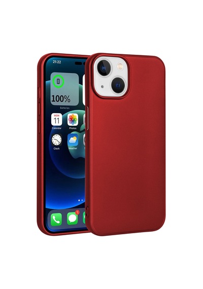 Zore İphone 15 Plus Uyumlu Ogaa Premier Silikon Kılıf-kırmızı