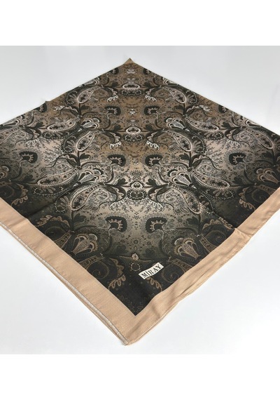 Miray Nevada Büyük Boy Organik Pamuk Eşarp - 120 X 120 - 06453 Gold-yeşil