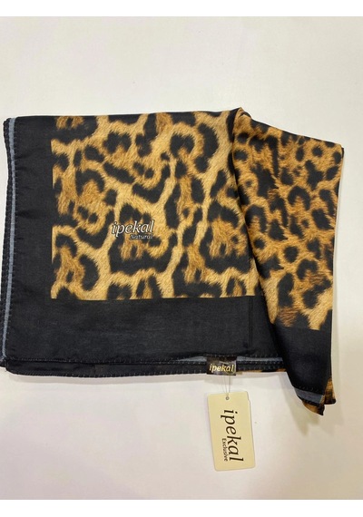 İpekal Natural Leopar Desen Soft Şal 2 Çok Renkli