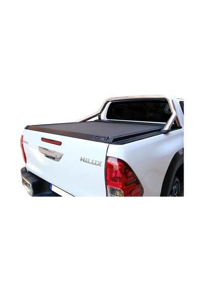 Toyota Hilux Rollbar İçin Siyah 2015-2020 Arası Ombag Sürgülü Bagaj Kapağı Rollbag Bagaj Kepengi
