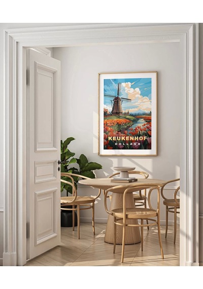 Çerçevesiz Poster Hollanda'nın Renkli Yüzü