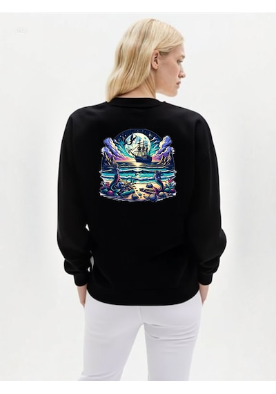 Ogc Deniz Kızı Unisex Sweatshirt Siyah