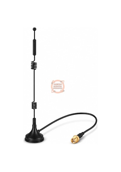 2.4g/5.8g 12dbi Wifi Anten Sma Erkek Manyetik 26cm Kablolu