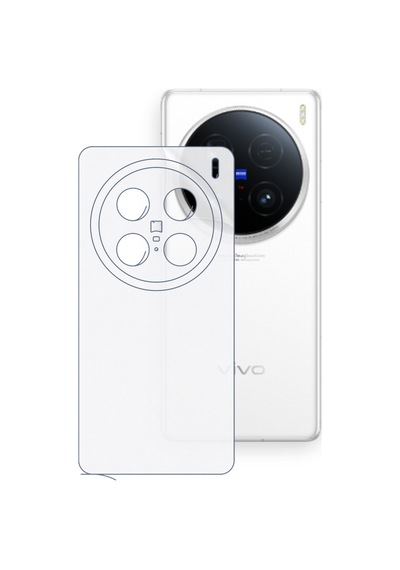 Schitec Vıvo X100 Ultra Uyumlu Arka Yüzey Hidrojel Koruyucu Film