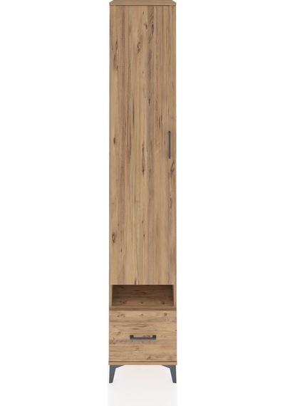 Hyperion Dolap 6 Raflı Tek Çekmeceli Tek Kapaklı 44x44x243 Ça... Çam Hyperion Dolap 6 Raflı Tek Çekmeceli Tek Kapaklı 44x44x243 Ça... Çam