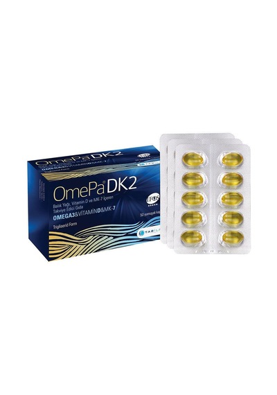 Omepa Dk2 Omega 3 Vitamin D Ve Mk-7 50   Kapsül