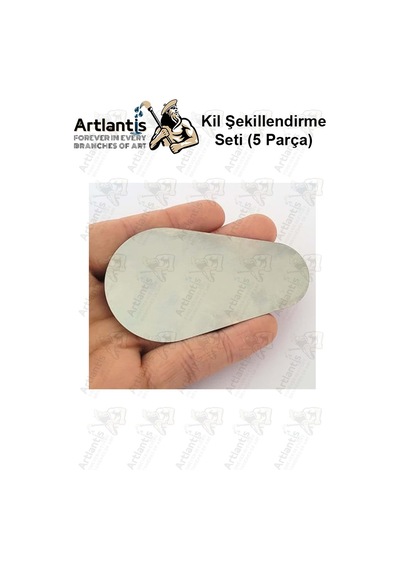 Metal Sistre Çeki Tarağı 5 Li 1 Paket Çömlek Kil Polimer Çelik Kazıyıcı Şekillendirme Seti Paslanmaz