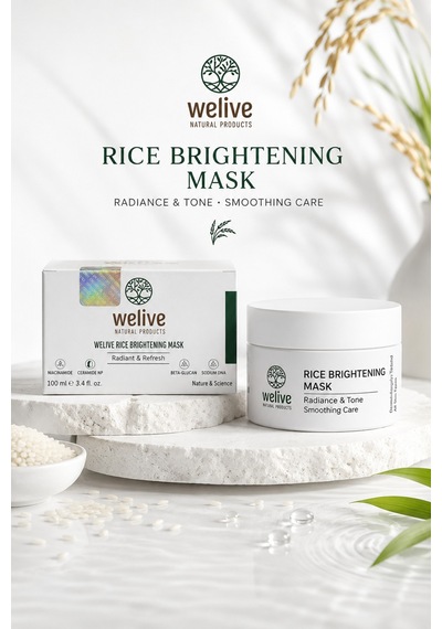 Welive Rice Brightening Mask 100 Ml Pirinç Özlü Aydınlık Görünüm Destekleyici Yüz Maskesi