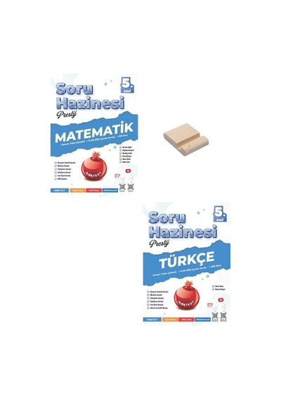 5. Sınıf Prestij Matematik Ve Türkçe Soru Hazinesi + Telefon Tutucu