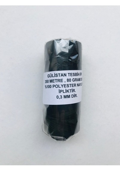 Siyah Renk Makaralı İnce Tesbih İpi...350 Metre . 80 Gramdır..