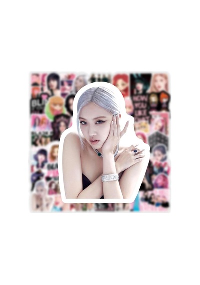 Lexroo Blackpink Illüstrasyon Laptop Notebook Tablet Sticker Seti Çok Renkli