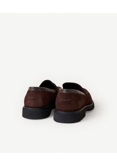 Yargıcı Süet Klasik Loafer 26keay4009x 003 Kahverengi