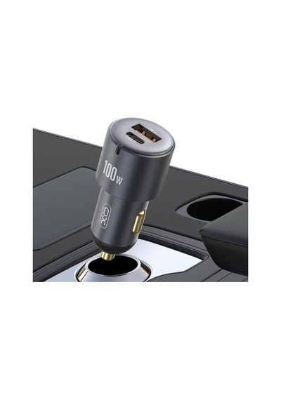Cc47 2ın1 Usb Cc47 100w Araç İçi Hızlı Şarj Soketi - Çift Portlu Usb-c + Usb-a Akıllı Adaptör