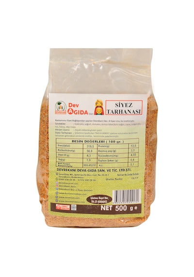 Devrekani Deva Çocuk Siyez Tarhanası (Ege Yöresi) Yöresel Katkısız 500 G