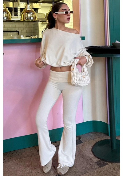 Seeh Bej Bluz Pantolon İkili Takım Sh314 Standart