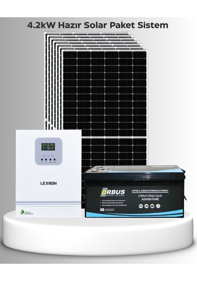 4.2kw Hazır Solar Paket 24v Mppt Akıllı İnverter Off-grid Sistem