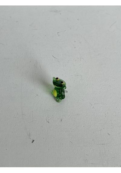 El Yapımı Mini Murano Cam Kurbağa Biblo A136-05