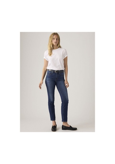 Levi's 724 High Rise Straight Lightweight Kadın Jean Pantolon - What Else Cool-24657 Dark İndigo - Worn İn Levi's 724 High Rise Straight Lightweight Kadın Jean Pantolon - What Else Cool-24657 Dark İndigo - Worn İn
