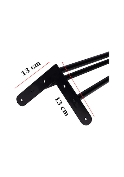 80 Cm Petek Üstü Raf & Dresuar Ayağı Metal Profil Boru Firkete Ayak Yüksek Bar Masası - Pingolu - Tek Tek