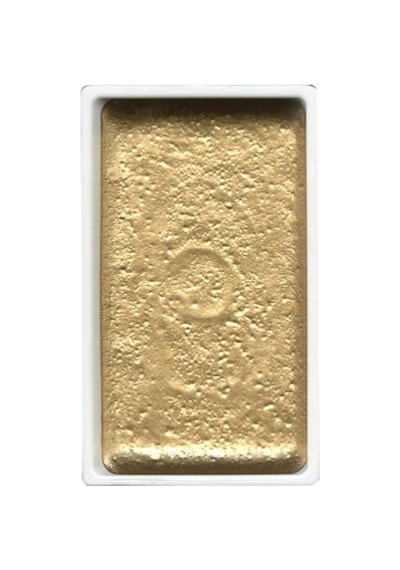 Zig Kuretake Gansai Tambi Tablet Sulu Boya 90 Metallıc Gold Çok Renkli