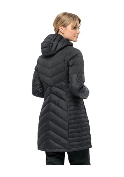 Jack Wolfskin 1207751 Tundra Down Coat W Siyah Kadın Mont