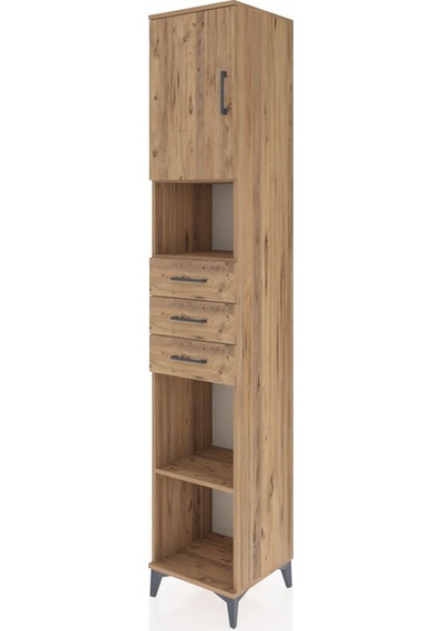 Hyperion Dolap 4 Raflı 3 Çekmeceli Tek Kapaklı 44x44x243 Çam-çam Çam Hyperion Dolap 4 Raflı 3 Çekmeceli Tek Kapaklı 44x44x243 Çam-çam Çam