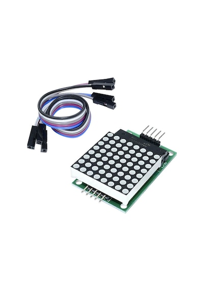 Max7219 Nokta Led Matris Modül Dot Matrix 5v Ortak Katot 8x8 64 Nokta Led Ekran Saat