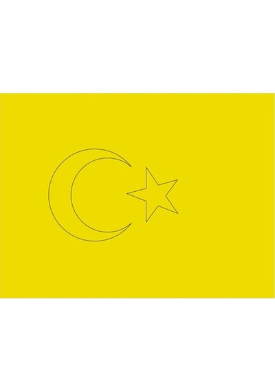 Türk Bayrağı 5 Adet Büyük Boy A4 Kum Boyama Kartı Seti-red Castle Kb-rc-056