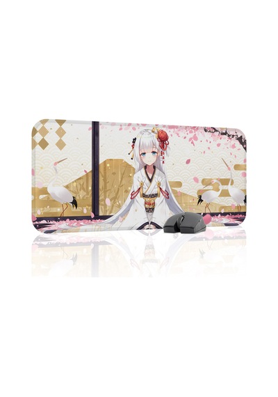 Azur Lane Kaymaz Dikişli Kauçuk Oyuncu Mousepad V5 - 70x30 Xl Gaming Mouse Pad Fare Altlığı