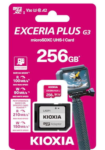Kioxia Exceria Plus G3 256gb V30 U3 4k Microsd Hafıza Kartı 210/150mb/s Lmpl3m256gg2