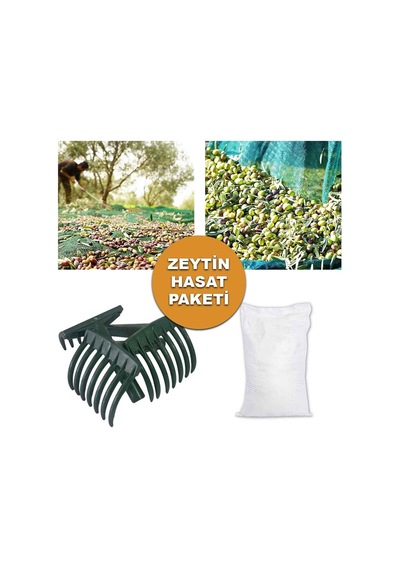 ZEYTİN HASAT PAKETİ 4X6 ZEYTİN SERGİSİ, 3 ADET ZEYTİN TIRMIĞI, 50