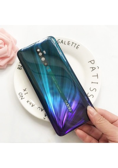 Oppo Reno2 Z Arka Pil Batarya Kapağı CPH1951CPH1945 - Mavi