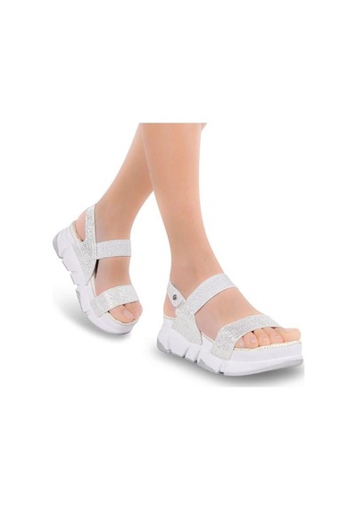 Muya Keid 31187-277 Anatomik Taban Kadın Sandalet Beyaz 36-40 001